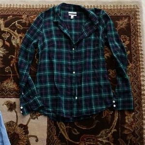 JCrew Perfect button down in Tartan